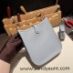 HERMES TPM Mini Evelyn Clemence J7 /Blue Lin