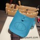 HERMES TPM Mini Evelyn Clemence 7F /Blue Paon  