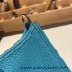 HERMES TPM Mini Evelyn Clemence 7F /Blue Paon  