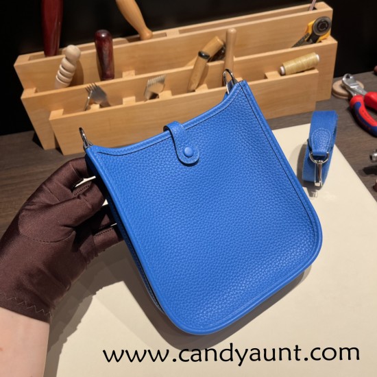 HERMES TPM Mini Evelyn Clemence B3 /Blue Zanzibar