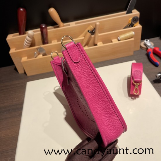 HERMES TPM Mini Evelyn Clemence L3 /Rose Purple GoldHardware