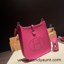 HERMES TPM Mini Evelyn Clemence L3 /Rose Purple SilverHardware