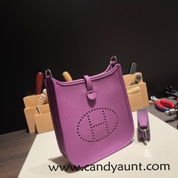 HERMES TPM Mini Evelyn Clemence P9 /Anemone SilverHardware