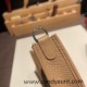 HERMES TPM Mini Evelyn Clemence 0M/Chai SilverHardware