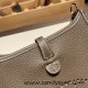 HERMES TPM Mini Evelyn Clemence 18 /Étoupe Grey GoldHardware