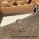 HERMES TPM Mini Evelyn Clemence 18 /Étoupe Grey SilverHardware