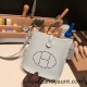 HERMES TPM Mini Evelyn Clemence 08 /Blue Pale SilverHardware