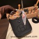 HERMES TPM Mini Evelyn Clemence 89 /Black (Noir) GoldHardware