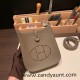 HERMES TPM Mini Evelyn Clemence 18 /Étoupe Grey GoldHardware