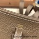 HERMES TPM Mini Evelyn Clemence 18 /Étoupe Grey GoldHardware