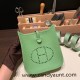 HERMES TPM Mini Evelyn Clemence 3I/Vert Criquet SilverHardware