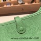 HERMES TPM Mini Evelyn Clemence 3I/Vert Criquet SilverHardware