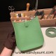 HERMES TPM Mini Evelyn Clemence 3I/Vert Criquet SilverHardware