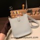 HERMES TPM Mini Evelyn Clemence 08 /Blue Pale SilverHardware