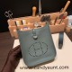 HERMES TPM Mini Evelyn Clemence 63/Vert Amande SilverHardware