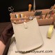 HERMES TPM Mini Evelyn Clemence 10 /Craie&1Z/Jaune Poussin SilverHardware