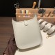 HERMES TPM Mini Evelyn Clemence 80 /Pearl Grey GoldHardware