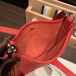 HERMES TPM Mini Evelyn Clemence S3/ Rouge Cœur SilverHardware