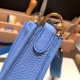 HERMES TPM Mini Evelyn Clemence 2T /Blue Paradise GoldHardware