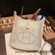 Hermes Evelyn 29cm Clemence 18 80 /Pearl Grey Gold Hardware