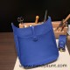 Hermes Evelyn 29cm Clemence 18 7T /Blue Electric Gold Hardware