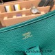 Hermes Evelyn 29cm Clemence 18 Z6 /Malachite Gold Hardware