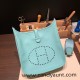 Hermes Evelyn 29cm Clemence 18 3P /Blue Atoll Silver Hardware