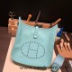 Hermes Evelyn 29cm Clemence 18 3P /Blue Atoll Silver Hardware