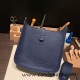 Hermes Evelyn 29cm Clemence 73/ Blue Saphir Gold Hardware