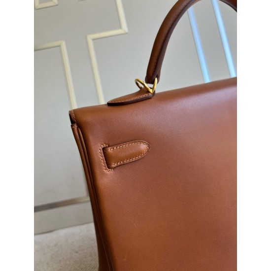 Hermes Kelly Golden berenia Gold Hardware GHW 35cm Full Handmade