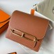 Hermes Roulis Evercolor Ck37 Golden Brown Gold Hardware Ghw 18cm Full Handmade