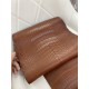 Hermes New leather Alligator matt Golden