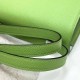 Hermes Verrou Epsom i3 Avocado green & T0 Light Blue Silver Hardware Phw 21cm Full Handmade