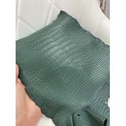 Hermes New leather Alligator matte 6o Cypress green