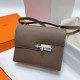 Hermes Verrou Epsom Ck18 Etoupe Grey Silver Hardware Phw 21cm Full Handmade