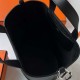 Hermes In The Loop Clemence & Swift Ck89 Black Silver Hardware Phw 18cm Full Handmade