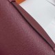 Hermes Kelly cut Epsom Ck55 Dark Red Silver Hardware Phw 31cm Full Handmade