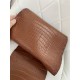 Hermes New leather Alligator matt Golden