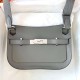 Hermes Mini Jypsiere Swift 0L Grey Silver Hardware Phw 23cm Full Handmade