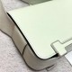 Hermes Geta Chevre 0S Light Green Silver Hardware Phw 20cm Full Handmade