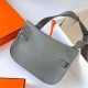 Hermes Mini Jypsiere Swift 0L Grey Silver Hardware Phw 23cm Full Handmade