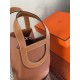 Hermes New In-the-loop Picotin Togo Golden Brown Silver Hardware 18cm Full Handmade