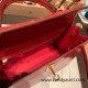 Hermes Kelly 25cm sellier Crocodile Niloticus 95 /Braise Gold Hardware Full Handmade 002