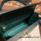 Hermes Kelly 25cm sellier Lizard 2Q /Vert Anglais Gold Hardware Full Handmade 005