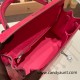 Hermes Kelly 25cm sellier Ostrich I6 /Rose Extreme Silver Hardware Full Handmade 009