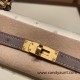 Hermes Kelly 25cm sellier Ostrich 3C/ Parchemin& M8/Gris Asphalt Gold Hardware  Full Handmade 010