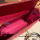 Hermes Kelly 25cm sellier Ostrich 82 /Gris Agate& 0D/Rose Mexico Gold Hardware Full Handmade 012