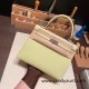 Hermes Kelly 25cm sellier Chevre R9 /Jaune Bourgeon Silver Hardware Full Handmade 016