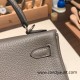 Hermes Kelly 25cm togo 8F /Etain Silver Hardware Full Handmade 018