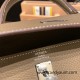 Hermes Kelly 25cm togo 18 /Étoupe Grey Silver Hardware Full Handmade 021